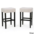 Tabouret de comptoir sans dossier en tissu de 27 po (ensemble de 2)