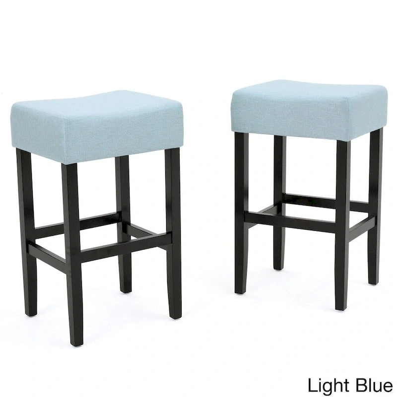 Tabouret de comptoir sans dossier en tissu de 27 po (ensemble de 2)