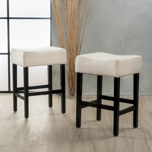 Lopez 27-inch Fabric Backless Counter Stool (Set of 2) by Christopher Knight Home