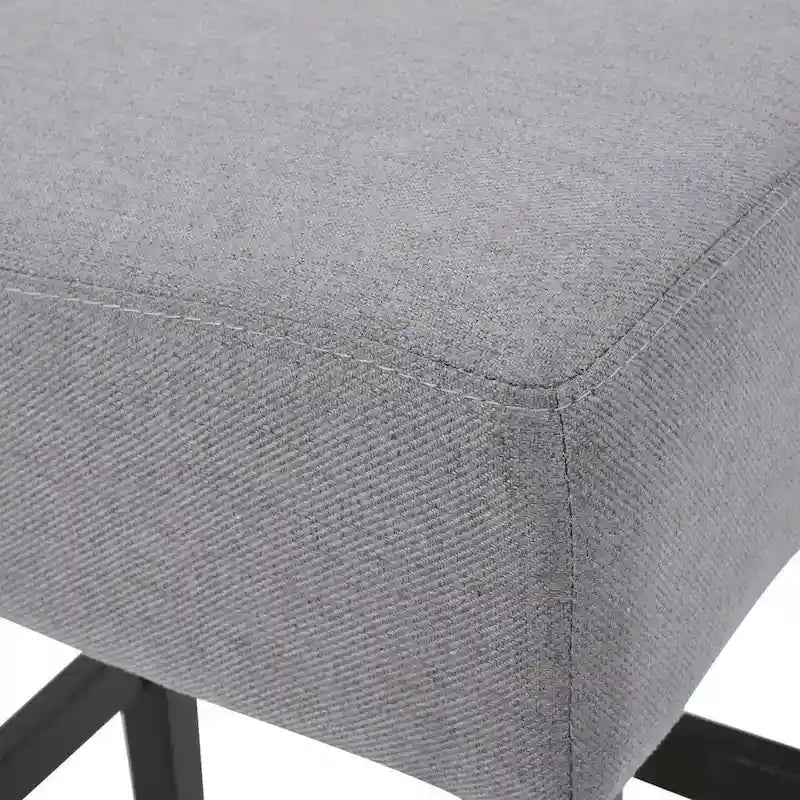 Tabouret de comptoir sans dossier en tissu de 27 po (ensemble de 2)