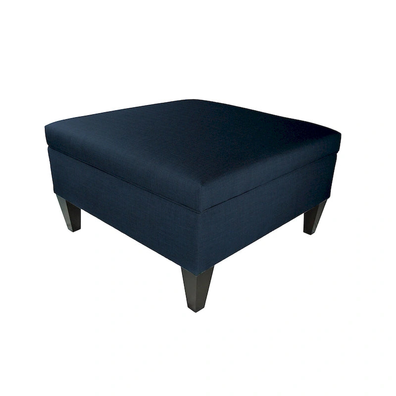 Pouf de rangement capitonné avec séparateurs modulables | 86,4 x 86,4 cm