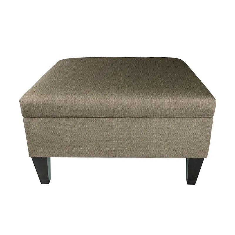 Pouf de rangement capitonné avec séparateurs modulables | 86,4 x 86,4 cm