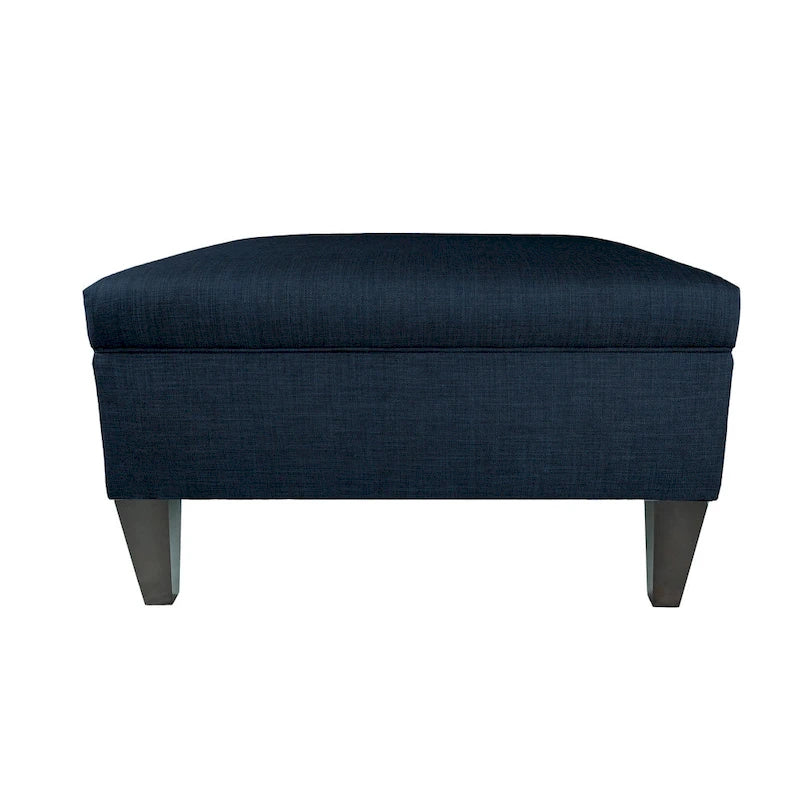 Pouf de rangement capitonné avec séparateurs modulables | 86,4 x 86,4 cm