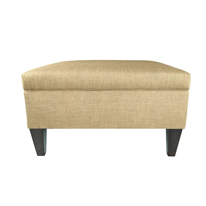 Pouf de rangement capitonné avec séparateurs modulables | 86,4 x 86,4 cm