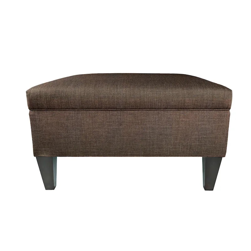 Pouf de rangement capitonné avec séparateurs modulables | 86,4 x 86,4 cm