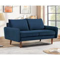 US Pride Furnitirue 58W Tapered Legs Kent Velvet Loveseat