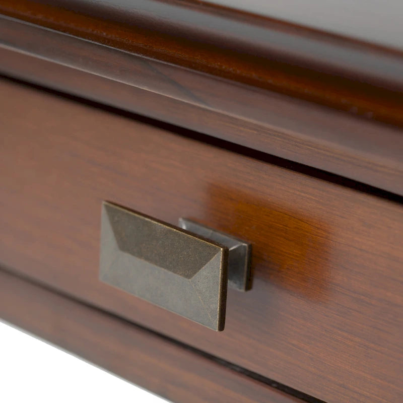 Table d'appoint transitoire carrée en bois massif de 21 pouces