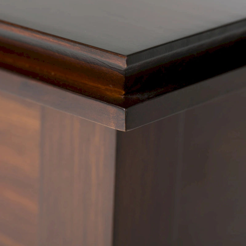 Table d'appoint transitoire carrée en bois massif de 21 pouces