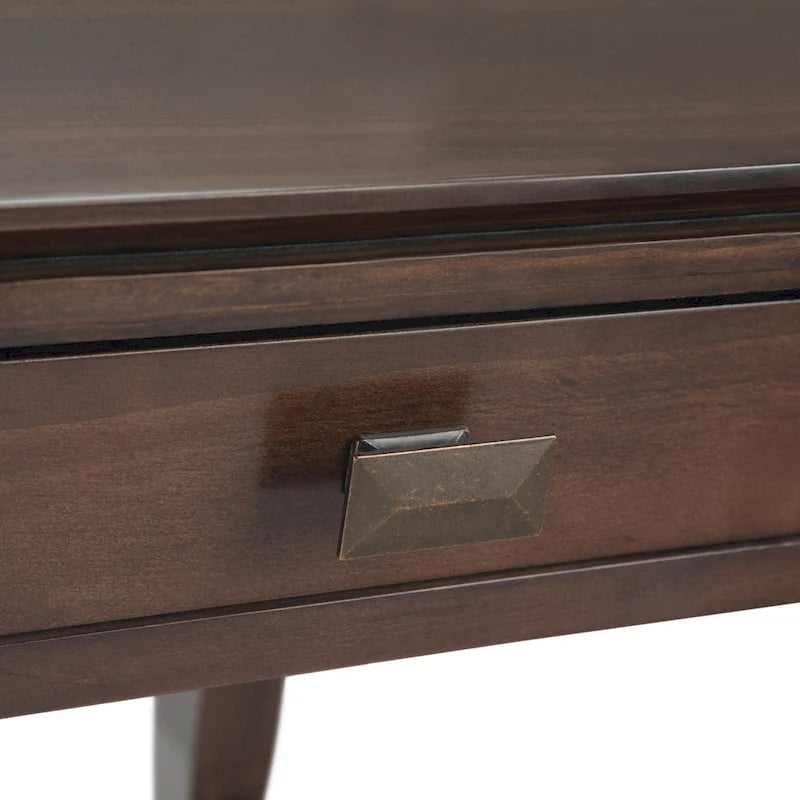 Table d'appoint transitoire carrée en bois massif de 21 pouces