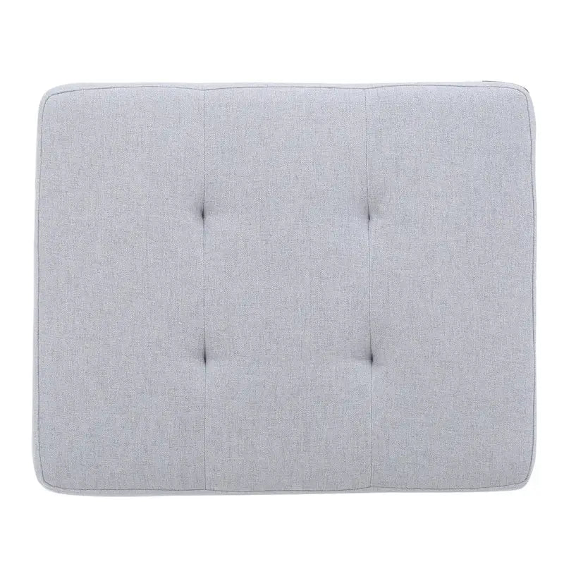 Pouf ottoman en tissu capitonné