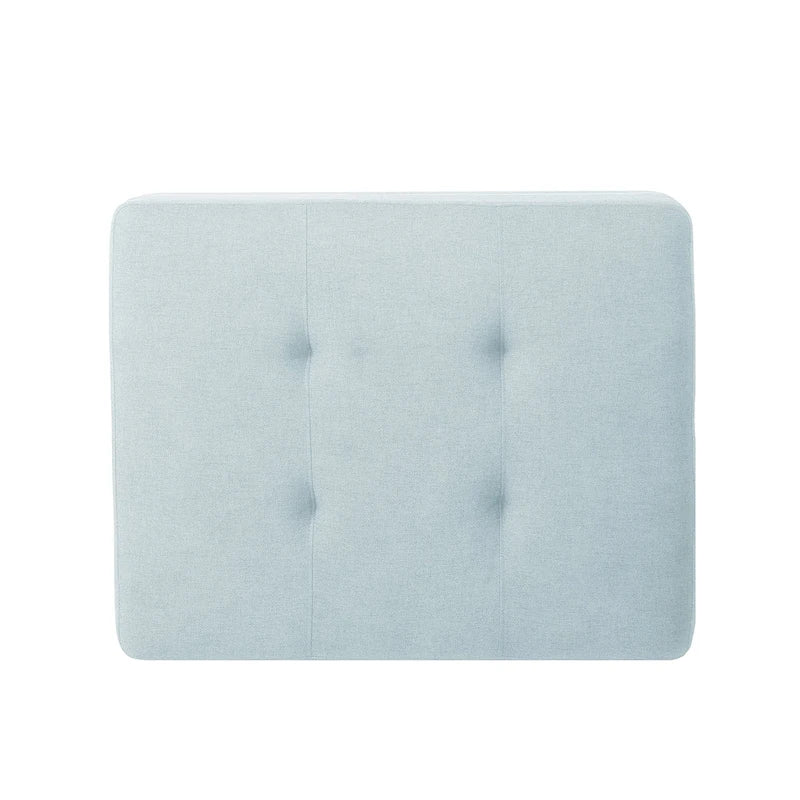 Pouf ottoman en tissu capitonné