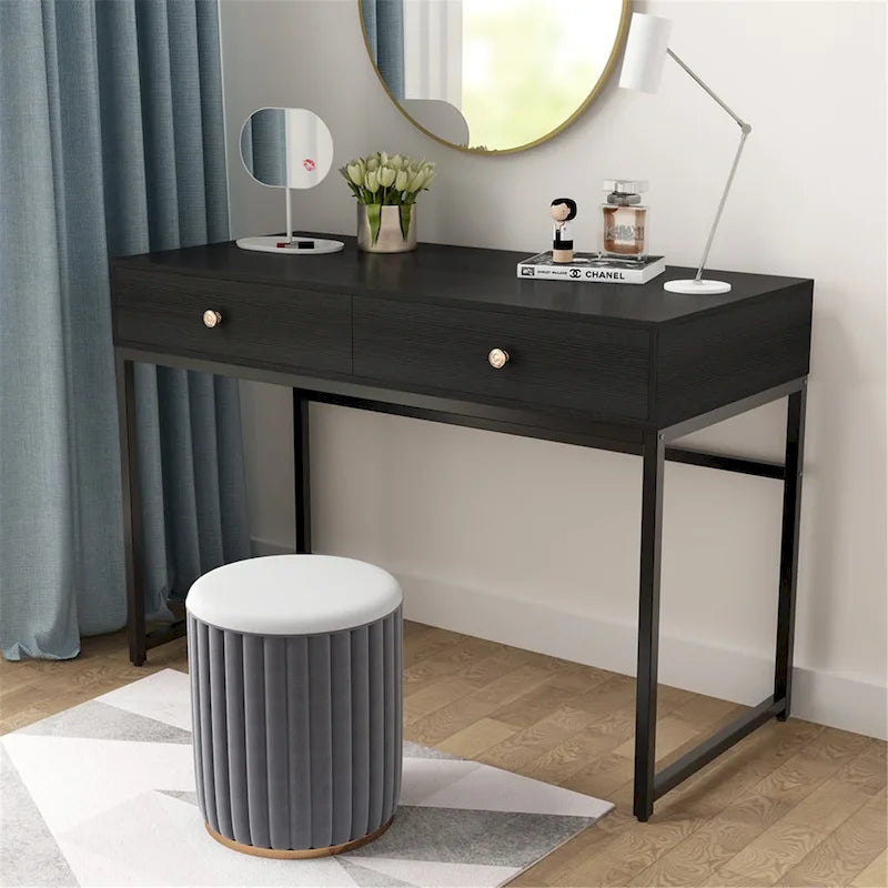 Bureau de télétravail de 47 pouces avec 2 tiroirs de rangement