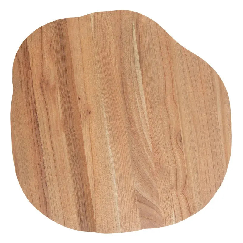 Table basse à bords irréguliers avec pieds épingles à cheveux | 35" x 35" x 18"