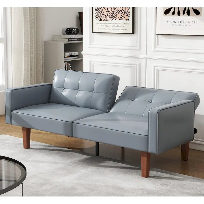 Canapé-lit convertible futon avec matelas en mousse à mémoire de forme