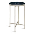 Table d'appoint pliante ronde en métal | 14 po x 25,75 po