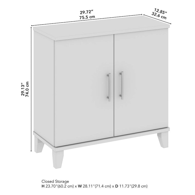 Petite armoire de rangement avec portes et étagères